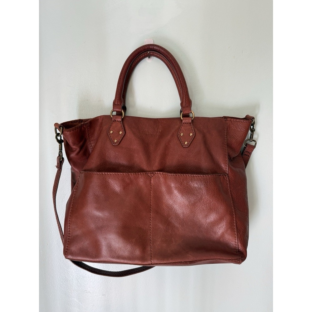 American Leather Co. Carrie dome satchel bag Purse Top Handle Shoulder Bag